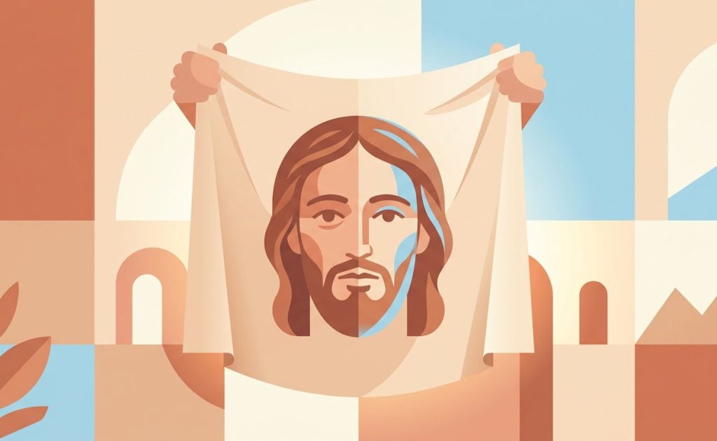 Sainte Face - Illustration prière catholique
